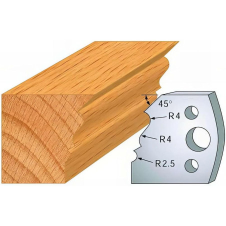Jeu de 2 Fers Profilés Acier HT 40mm - N°107 - Précision et Durabilité - LEMAN