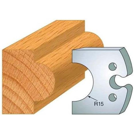 Jeu de 2 Contre-Fers Profilés HT 50mm - Précision et Robustesse - Outil Indispensable pour Menuiserie - LEMAN