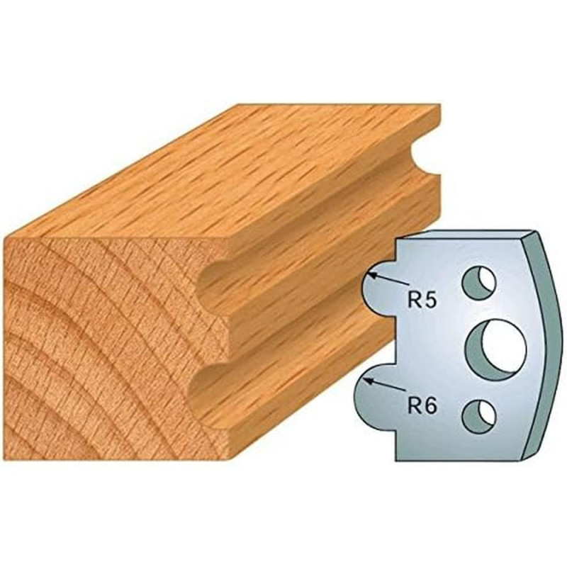 Jeu de 2 Fers Profilés Acier HT 40mm - Résistance et Précision - Outil Indispensable pour Menuiserie - LEMAN