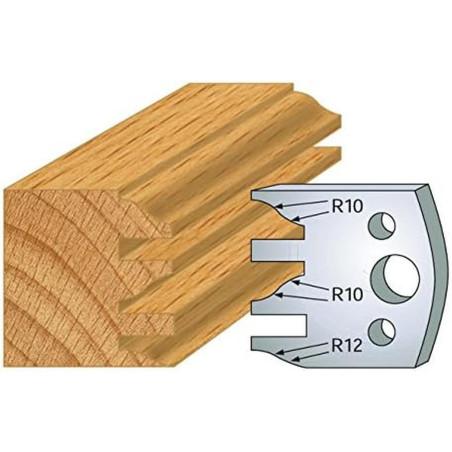 Jeu de 2 Fers Profilés Acier HT 40mm - N°124 - Précision et Durabilité - LEMAN