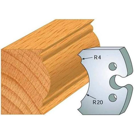 Jeu de 2 Fers Profilés Acier HT 50mm - Résistance et Précision - Outil Indispensable pour Menuiserie - LEMAN