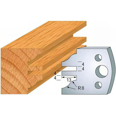 Jeu de 2 Fers Profilés Acier HT 40mm - N°097 - Précision et Durabilité - LEMAN