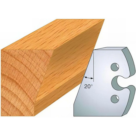 Jeu de 2 Fers Profilés Acier HT 50mm N°230 - Résistance et Précision - Outil Indispensable pour Menuiserie - LEMAN