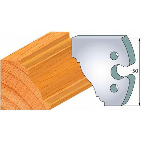 Jeu de 2 Fers Profilés Acier HT 50mm - N°281 - Outils de Précision pour Usinage - LEMAN
