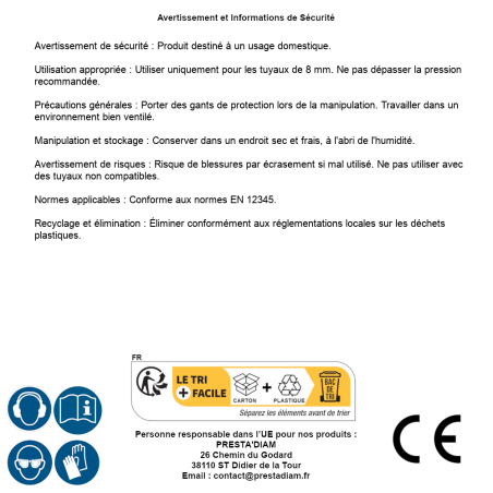 Douille 1/4 pour Tuyau 8 – 8 mm – Précision et Fiabilité – ALSAFIX - ALSAFIX