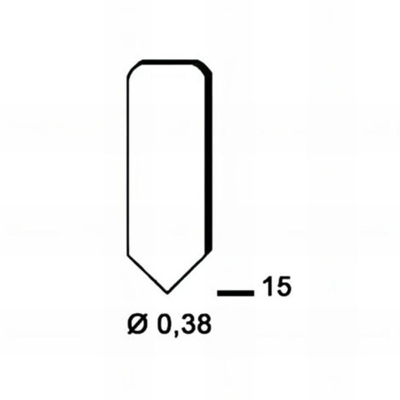 5 000 Attaches Lamelles Flex - 15x0.38 mm - D-Work