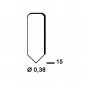 5 000 Attaches Lamelles Flex - 15x0.38 mm - D-Work 5 000 Attaches Lamelles Flex - 15x0.38 mm - D-Work