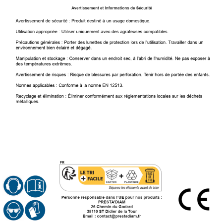24000 Agrafes AR-1 3/4" – 18 CU – Acier, Résistantes et Durables - ALSAFIX