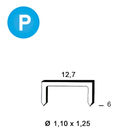 5040 Agrafes Polymères 81P – 6 mm – Résistantes et Pratiques - ALSAFIX