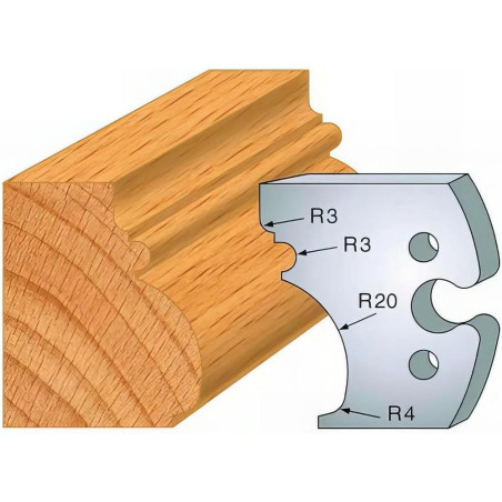 Jeu de 2 Fers Profilés Acier HT 50mm - N°243 - Précision et Durabilité - LEMAN