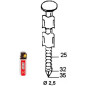 2000 Ptes JDB 25x35 mm – Anelées, Inox – Résistance et Durabilité - ALSAFIX