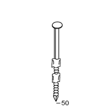 2200 Pointes 20° 29 x 50 Annelées Galva – 2200 pièces – Acier Galvanisé, Norme 20° – Fixation Sécurisée et Durable - ALSAFIX