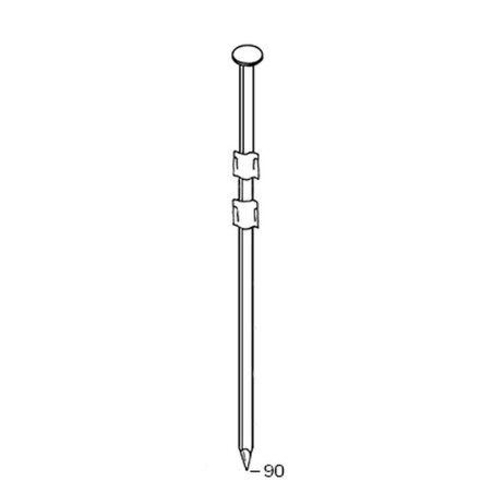 2200 Pointes 20° 31 x 90 mm – Lisses, Acier – Fixation Sécurisée et Durable - ALSAFIX