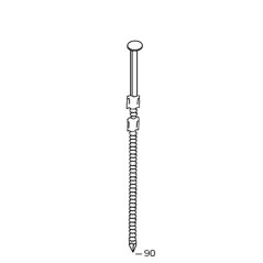 2200 Pointes 20° 31 x 90 Annelées – 2200 pièces – Acier, Norme 20° – Fixation Sécurisée et Durable - ALSAFIX