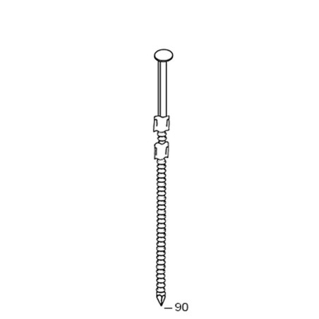 2200 Pointes 20° 31 x 90 Annelées – 2200 pièces – Acier, Norme 20° – Fixation Sécurisée et Durable - ALSAFIX