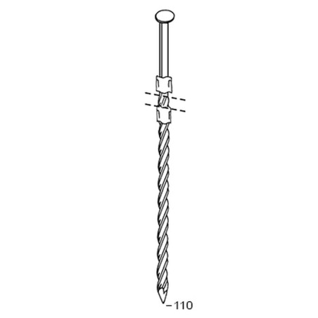 1500 Pointes 20° 38 x 110 – Carré-Torsadées – Fixation Sécurisée et Durable - ALSAFIX