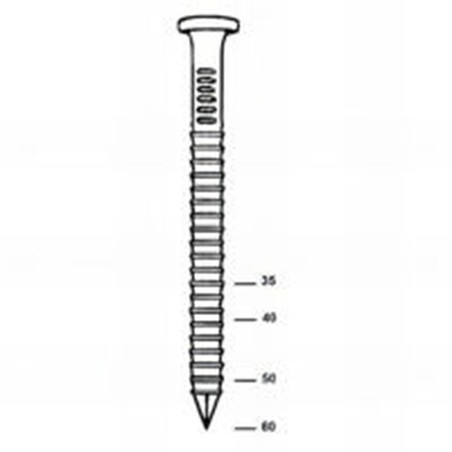 2000 Ptes Bandes 40 x 40 Annelées Galva – 2000 Pièces – Acier Galvanisé, Résistantes à la Corrosion – ALSAFIX - ALSAFIX