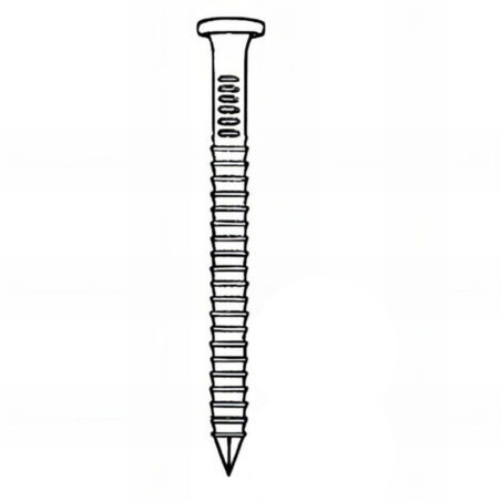 2200 Ptes 34° 40 x 50 Anelées Galva – 2200 Pièces – Acier Galvanisé, Résistantes à la Corrosion – ALSAFIX - ALSAFIX