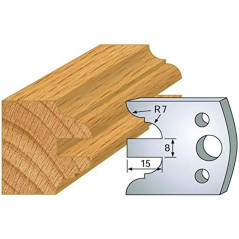 Jeu de 2 Fers Profilés Acier HT 40mm - Haute Précision - Outil Indispensable pour Menuiserie - LEMAN