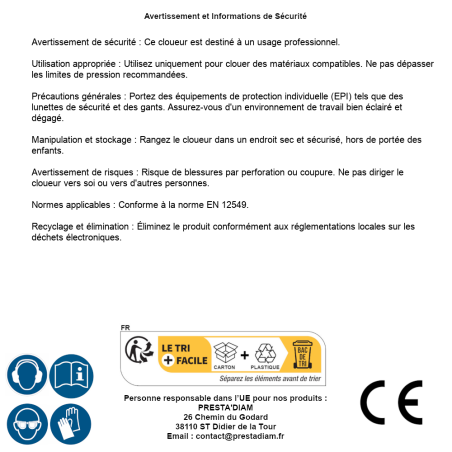 Cloueur LignoLoc LL 53/90 P1 – 4.04 kg – Outil de Fixation Rapide – Précision et Efficacité - ALSAFIX