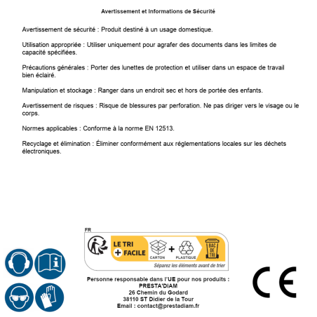 Agrafeuse 12/16 – 1.1 kg – Utilisation Professionnelle – Précision et Efficacité - ALSAFIX