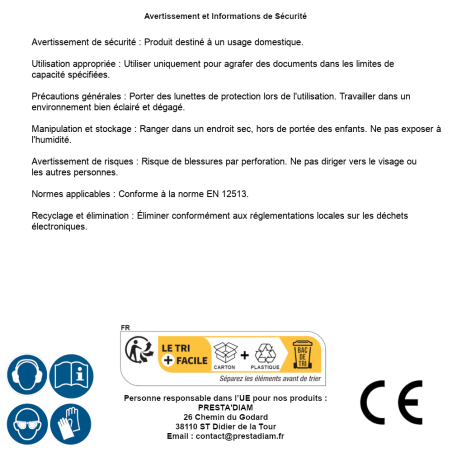 Agrafeuse 05/25 P2 – 25 mm – Utilisation Professionnelle – Précision et Efficacité - ALSAFIX