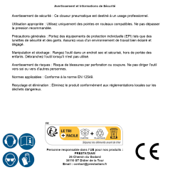 Cloueur Pneumatique C 38/90 – 3.27 kg – Pointes en Rouleaux – Performance et Efficacité - ALSAFIX