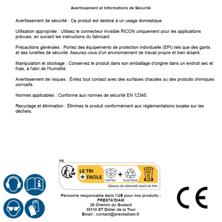 Connecteur Invisible 120 x 40 mm – AL-137K363 – Fixation Discrète et Efficace - ALSAFIX