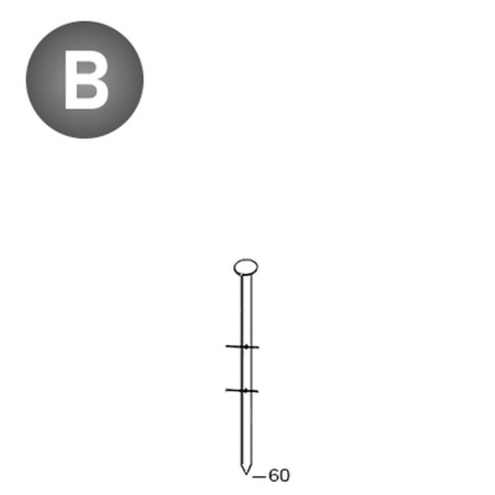 9 000 Pointes Lisses 16° (Coil) - 2.5x60 mm - D-Work