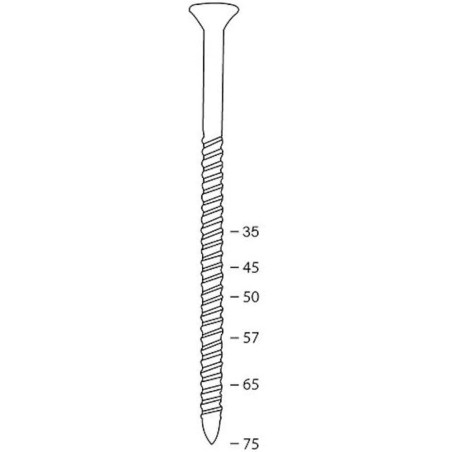2000 Scrail 25/28 x 35 INOX TX – 3.04 kg – Inox, Résistants et Durables – ALSAFIX - ALSAFIX
