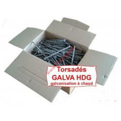 Pointe Galvanisée à Chaud 3,6 x 90 mm – Tête Plate, Carré Torsadé – Résistante et Durable - ALSAFIX