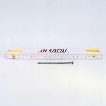 Pointe Lisse Tête Plate 4,0 x 90 mm – 1 Kg – Acier, Résistante et Durable - ALSAFIX