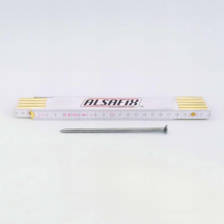 Pointe Lisse Tête Plate 5,0 x 125 mm – 1 Kg – Acier – Fixation Sécurisée - ALSAFIX