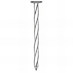 Pointe Galvanisée à Chaud 5,0 x 125 mm – Tête Plate, Carré Torsadé – Résistante et Durable - ALSAFIX