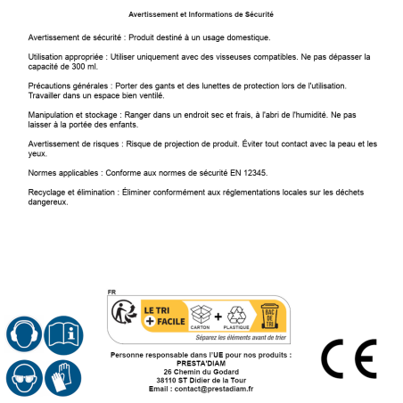 Pistolet d'Injection 300 ml pour Visseuse - D-Work