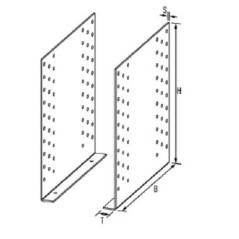 Sabot Cantilever 220 x 200 x 2,0 – 220x200 mm, Épaisseur 2,0 mm – Résistance et Stabilité - ALSAFIX