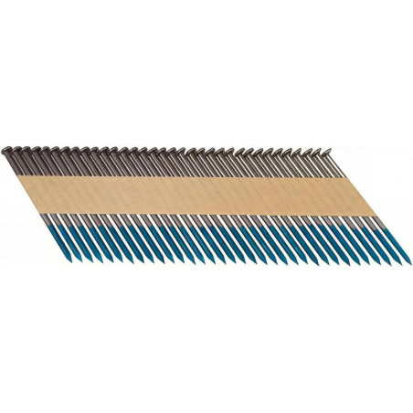 3300 Pointes 34° 28 x 50 Annelées – 28 mm x 50 mm – Acier, Norme 34° – Fixation Rapide et Efficace - ALSAFIX