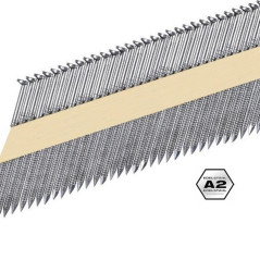 2040 Pointes 34° 28 x 63 mm – Anelées PDC – Fixation Sécurisée et Durable - ALSAFIX