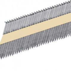 2040 Pointes 34° 28 x 63 Anelées Galva – 28 x 63 mm – Acier Galvanisé, Résistantes à la Corrosion – Fixation Sécurisée - ALSAFIX