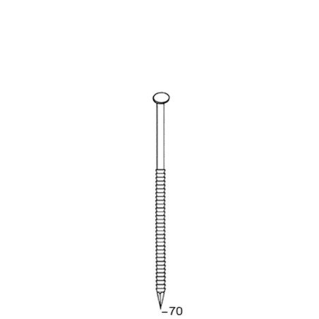 2040 Pointes 34° 28 x 70 mm – Anelées Galva – Fixation Sécurisée et Durable - ALSAFIX