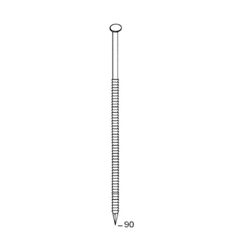 2040 Pointes 34° 31 x 90 mm – Anelées Galva – Fixation Sécurisée et Durable - ALSAFIX