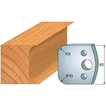 Jeu de 2 Fers Profilés Acier HT 40mm - Résistance Élevée - Idéal pour Usinage Précis - LEMAN