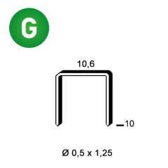 5 000 Agrafes PF-10 Galvanisées - D-Work