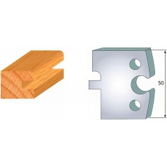 Jeu de 2 Fers Profilés Acier HT 50mm - Résistance et Précision - Outil Indispensable pour Menuiserie - LEMAN