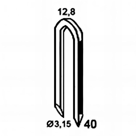 1500 Crampillons BD 3,15x30 D – HDG – Acier Galvanisé, Résistance à la Corrosion – ALSAFIX - ALSAFIX