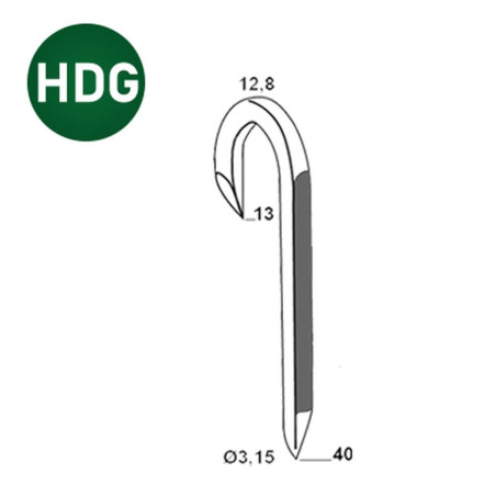 2000 Crampillons 3,15x40/13 – Galva – Fixation Sécurisée et Durable - ALSAFIX