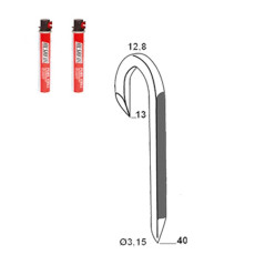 2000 Crampillons 3,15x40/13 – Galva – Fixation Sécurisée et Durable - ALSAFIX