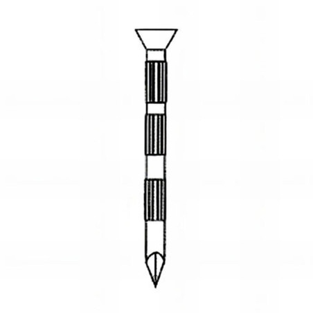 Pointe Béton Tête Conique 3,5 x 60 mm – Galvanisée, Striée – Fixation Sécurisée et Durable - ALSAFIX