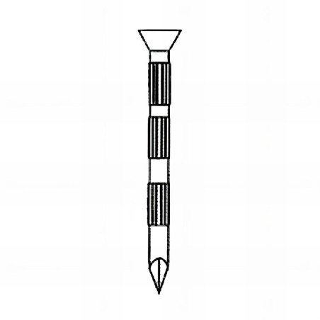 Pointe Béton Tête Conique 3,5 x 30 mm – Galvanisée, Striée – Fixation Sécurisée et Durable - ALSAFIX