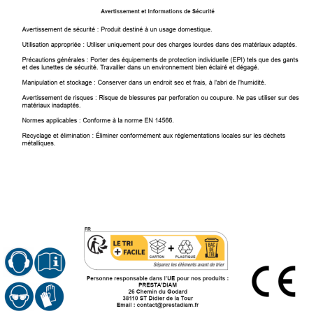 10 Chevilles Métalliques à Expansion M16 – D.24 mm, Lt. 180 mm – Charges Lourdes, Fixation Sécurisée - ALSAFIX